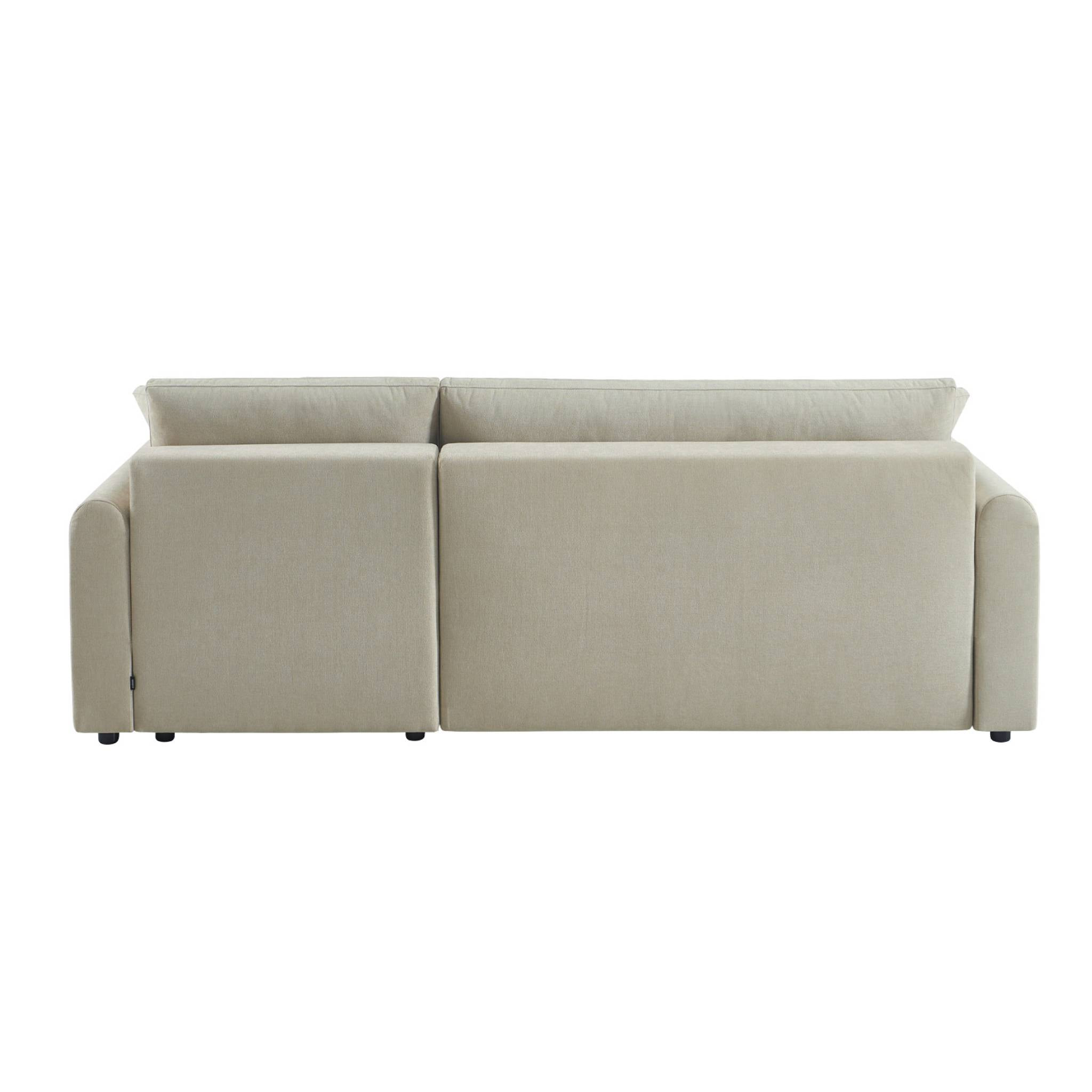 Canapé d'angle réversible, convertible, 3 places tissu avec coffre BERLIN