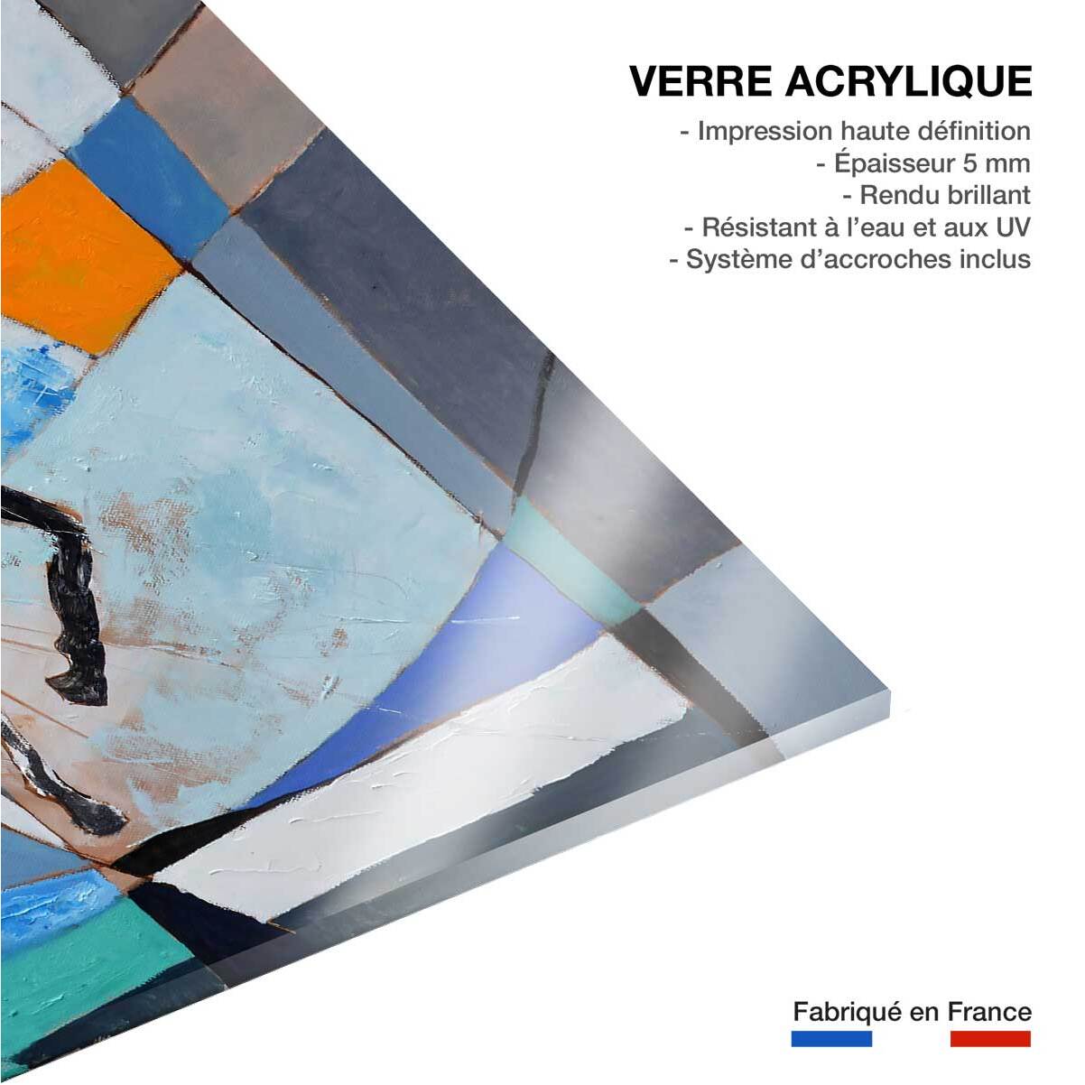 Tableau abstrait cheval grec ancien Tableau plexiglas