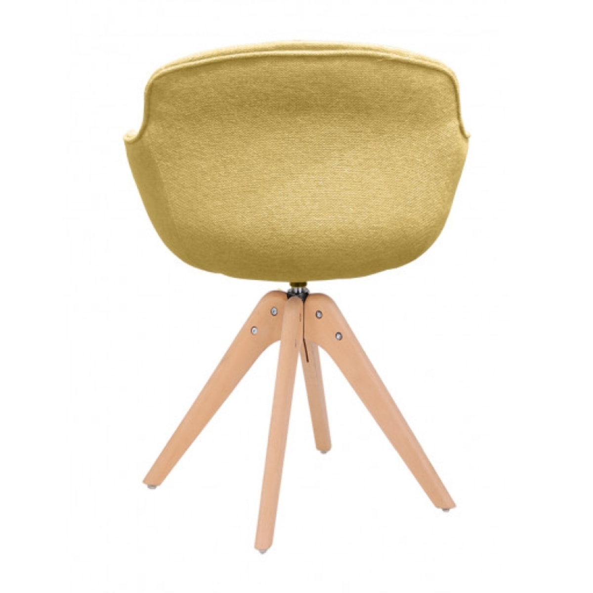 Chaise rotative en tissu design scandinave - 3 coloris - UNDER