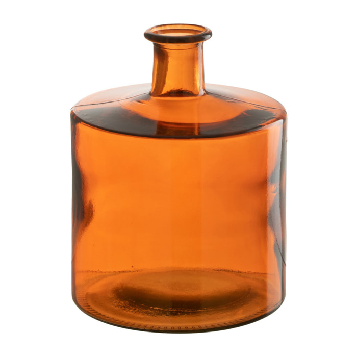 J-Line vase Large - orange - H26 cm - 100% verre recyclé