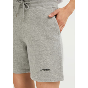 Pantalón Corto Logo Jogger Shorts en Gris D.Franklin