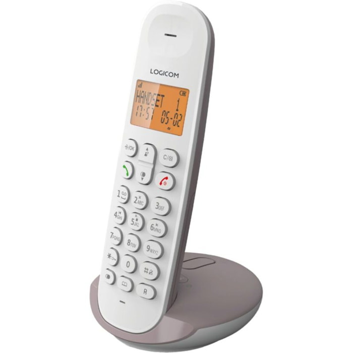 Téléphone sans fil LOGICOM Iloa Solo Répondeur Taupe