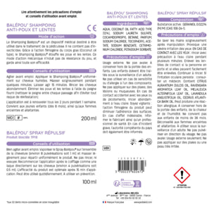 PEDIAKID - Traitement complet Balépou anti-poux et lentes - 1 Shampoing Anti-Poux et Lentes 200 ml + 1 Spray Répulsif 100 ml + 1 peigne - Lot de 3