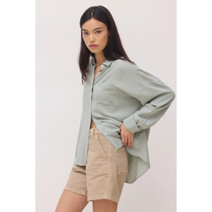CAMISA MUJER WASHED SAGE