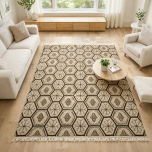 Tapis kilim reversible fait à la main en laine JOPA