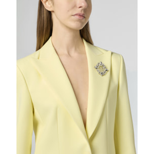 PHILIPP PLEIN Wool Fitted Single-Breasted Blazer