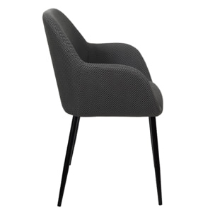Fauteuil Atome Gris - Lot De 2