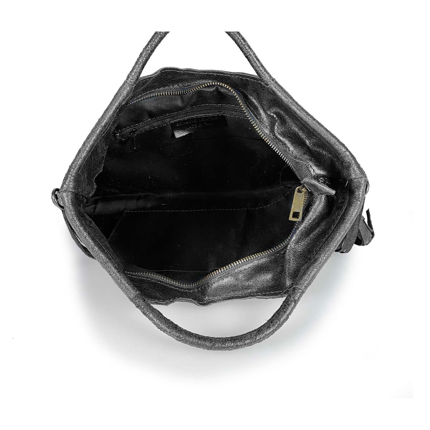 Borse Donna colore Nero-in pelle Made in Italy 35x26x5cm