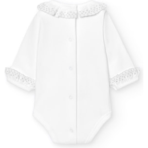 Body bebé manga larga cuello batista