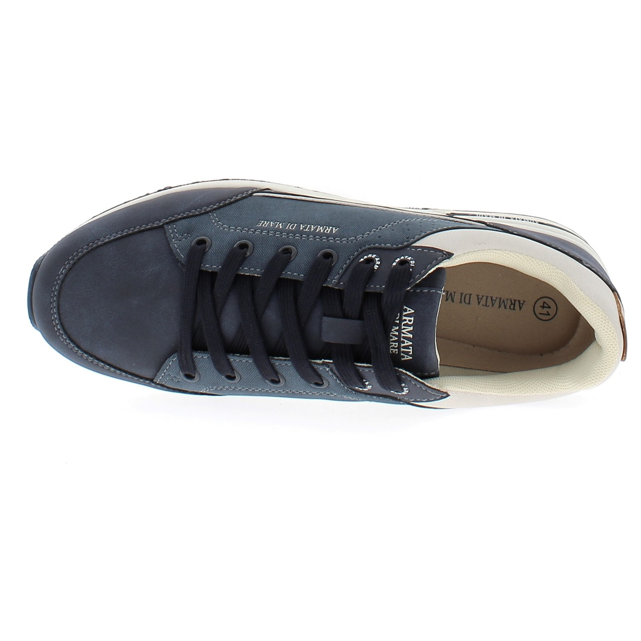 Armata di Mare Scarpe Uomo Sneakers Casual Stringate con Soletta Rimovibile in Memory Foam AMU 1L915 Navy