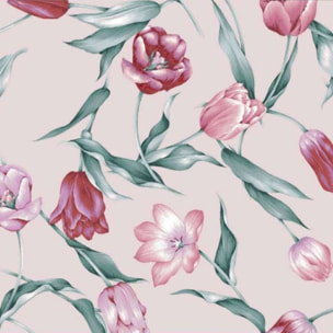 COTONE EGIZIANO Parure Copripiumino Tulips in Percalle