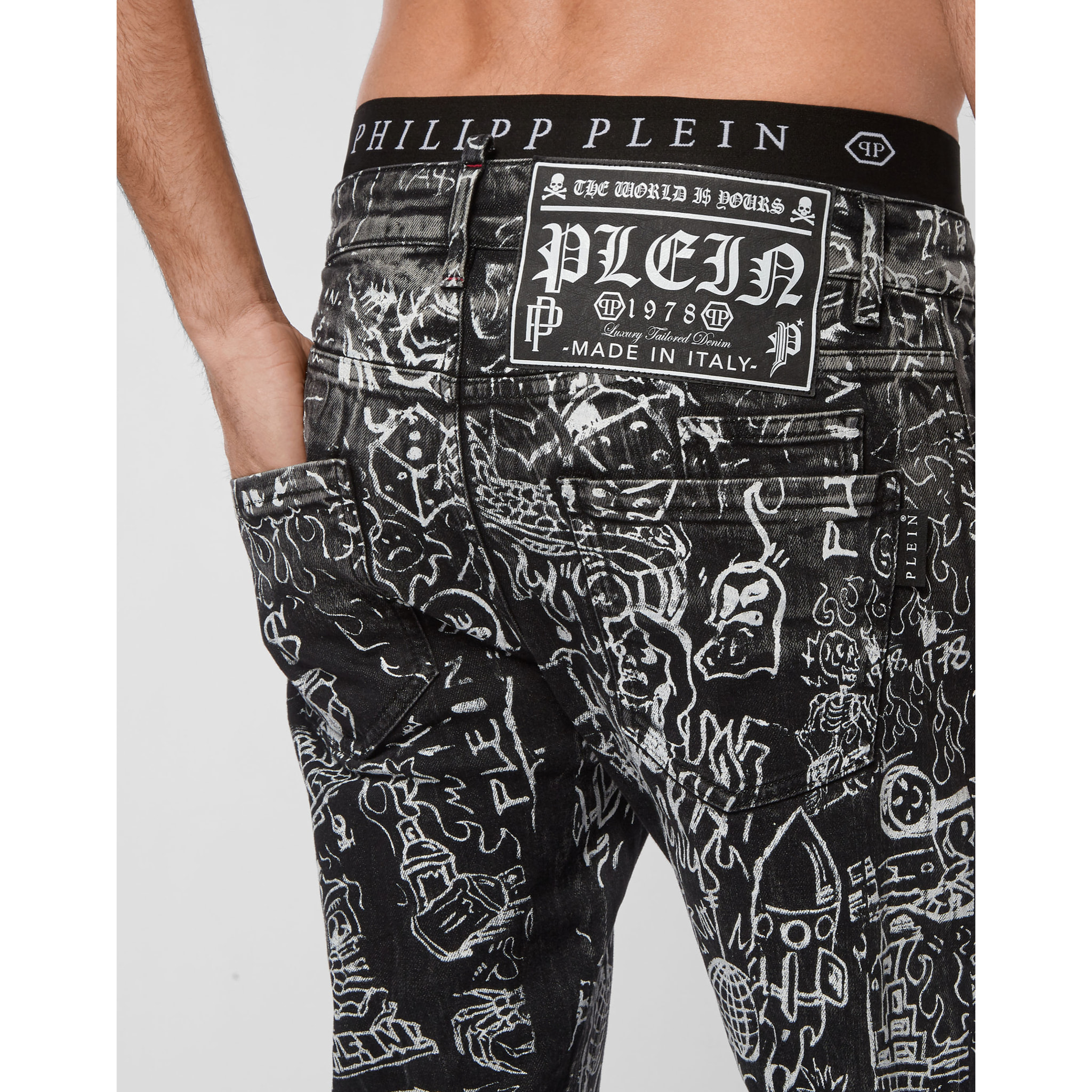PHILIPP PLEIN Vaqueros de corte recto