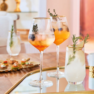 4 calici 47 cl Ultime Bord Or - Cristal d'Arques