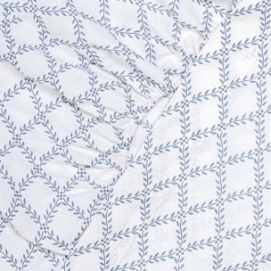 Set di lenzuola in cotone 100% picota indigo
