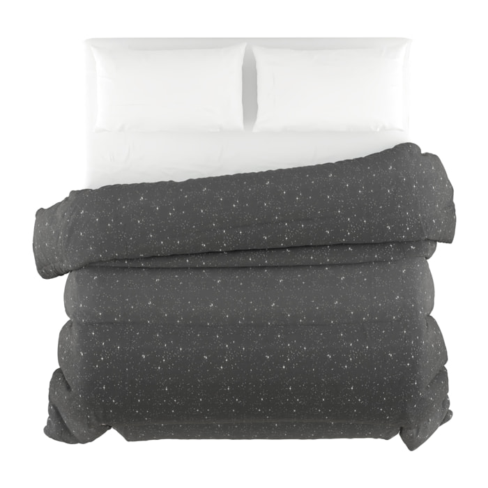 TRAPUNTA BASIC INVERNALE STAMPATA MATRIMONIALE, STARS GRIGIO