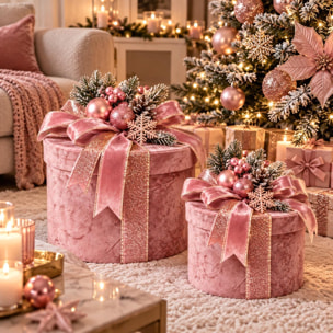 Cappelliere 17x17- velluto - Pezzi 2 - ROSA - Bianchi Dino SpA