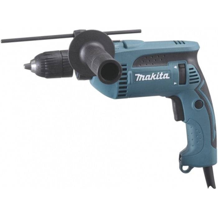 Perceuse à percussion MAKITA Ø 13 mm 680W + Coffret de forêts OFFERTS - HP1641K1X