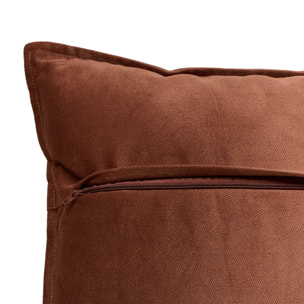 Coussin Lilou marron tonka 45x45cm