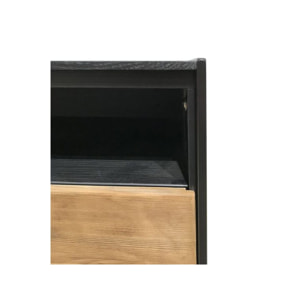 Table basse en métal et en pin recyclé - ORIGIN 2
