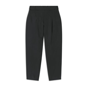 Pantaloni in Twill di Lyocell lunghezza cropped