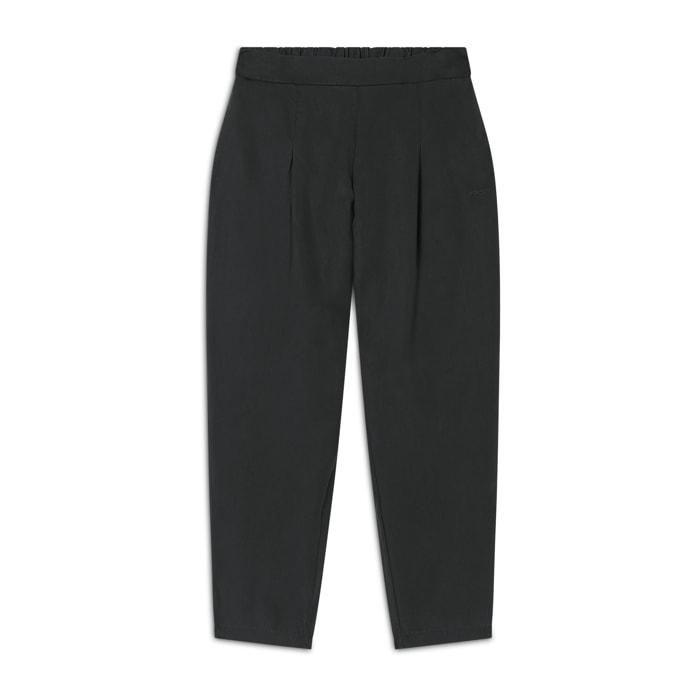 Pantaloni in Twill di Lyocell lunghezza cropped