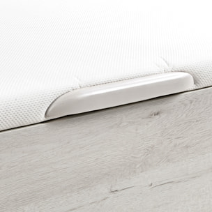 Canapé Abatible 32CM | ENVÍO, MONTAJE Y RECOGIDA ANTIGUO INCLUIDO | Madera | Glaciar | Gran capacidad | Tapa 3D | WHAT THE SLEEP