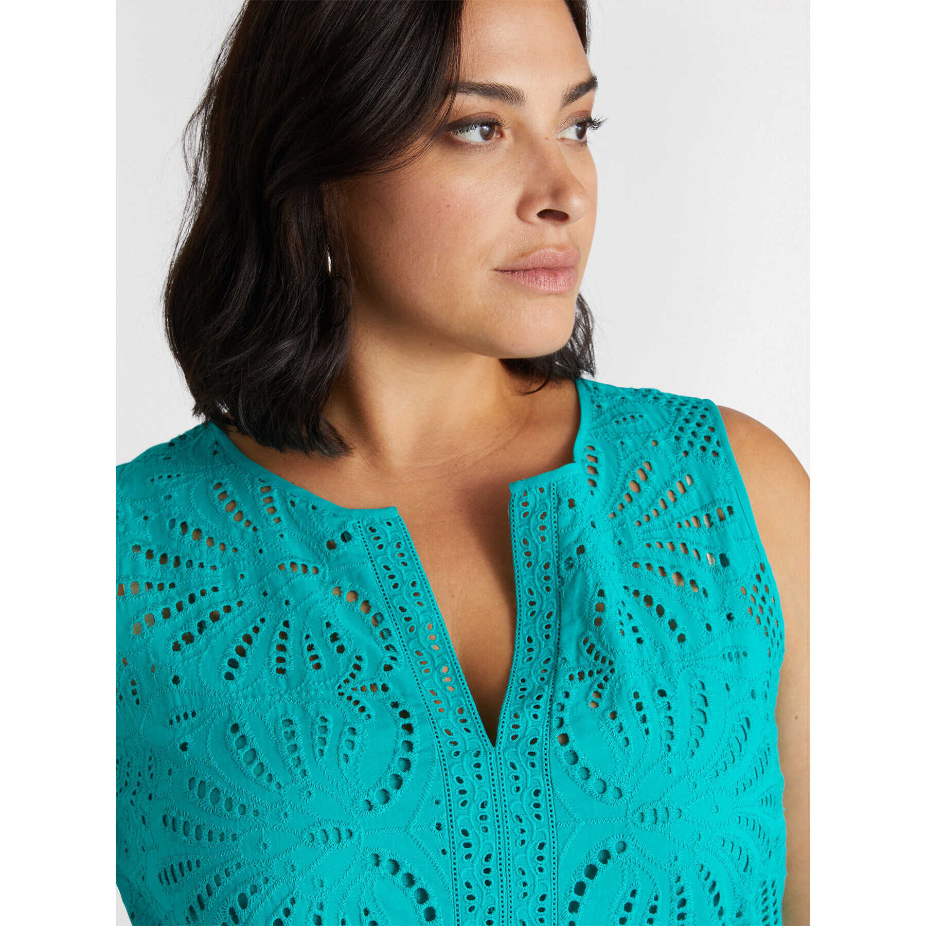 Fiorella Rubino - top sangallo - Verde