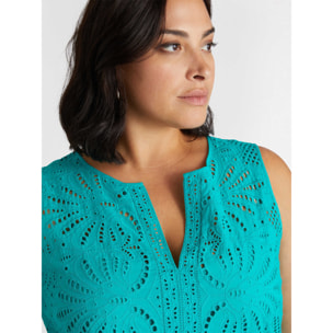 Fiorella Rubino - top sangallo - Verde