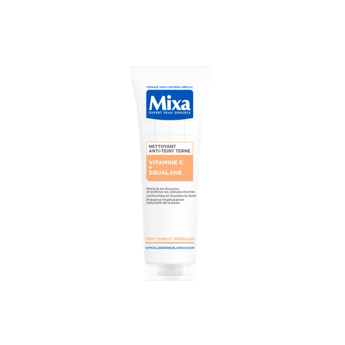 Mixa Lab Nettoyant Anti-teint terne à la Vitamine C et au Squalane 150ml
