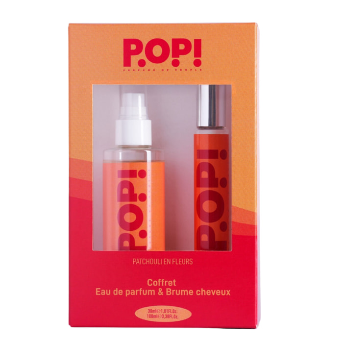 Patchouli en Fleurs - Coffret Eau de Parfum 30ml + Brume Cheveux 100ml