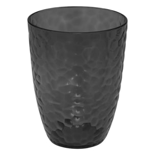 Verre à eau "Estiva" martelé gris
