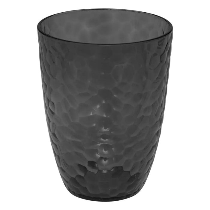 Verre à eau "Estiva" martelé gris