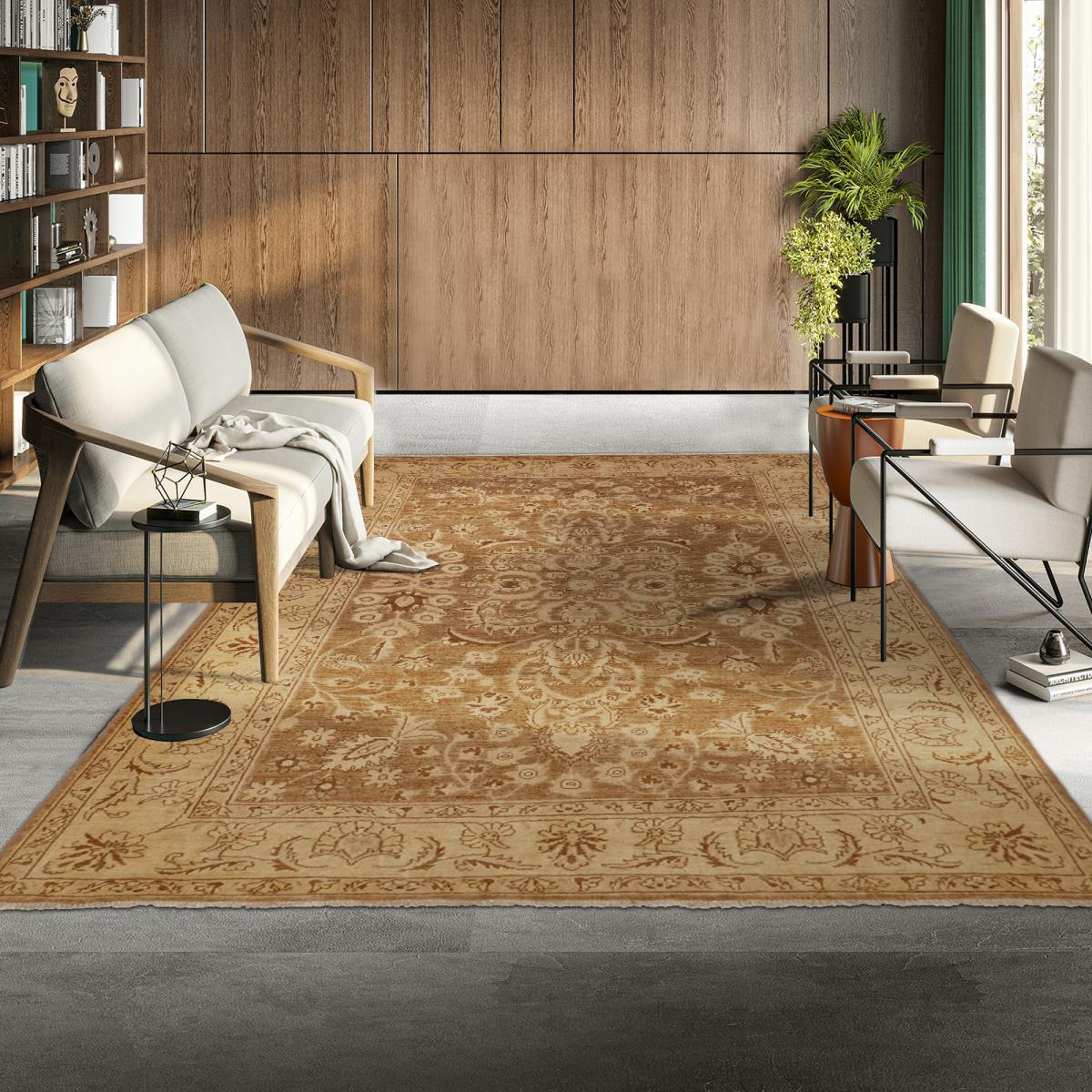 Authentique Tapis d'Orient fait main en laine FULE