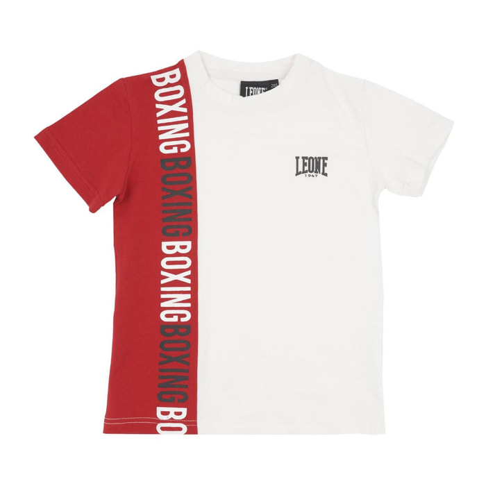 Camiseta infantil Junior Class vertical bicolor manga corta