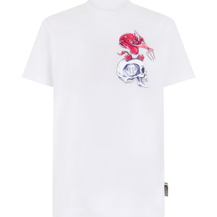 PHILIPP PLEIN Round Neck T-Shirt Baby Devil Small