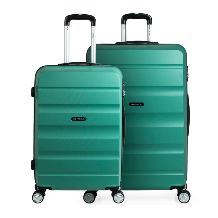 Juego De Maletas Rígidas Abs Itaca Elba Aguamarina