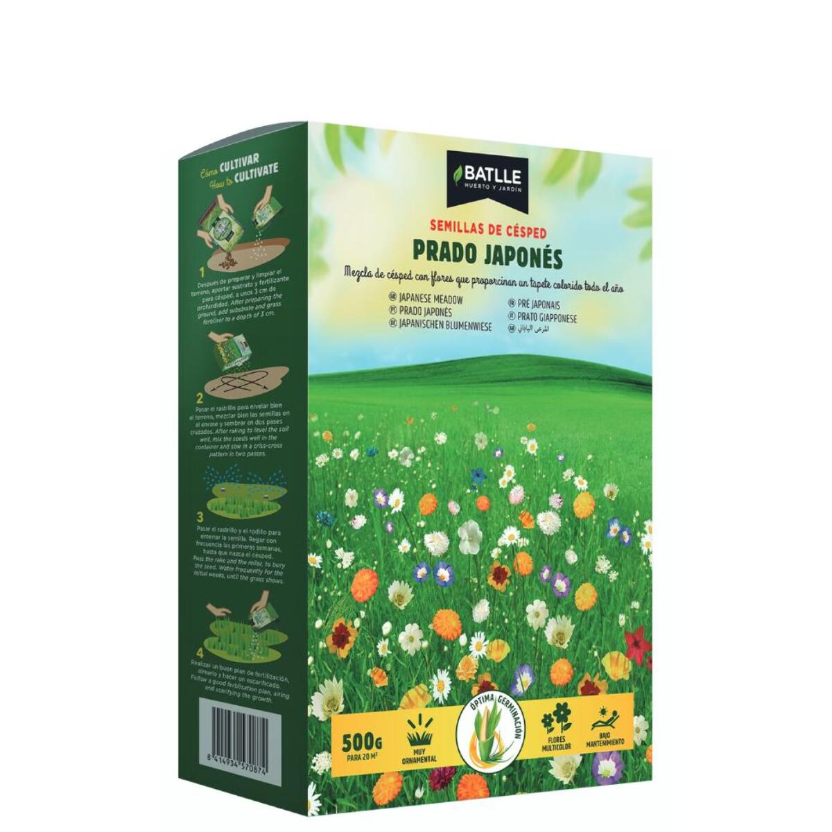 Semillas césped prado japonés Batlle 500 g