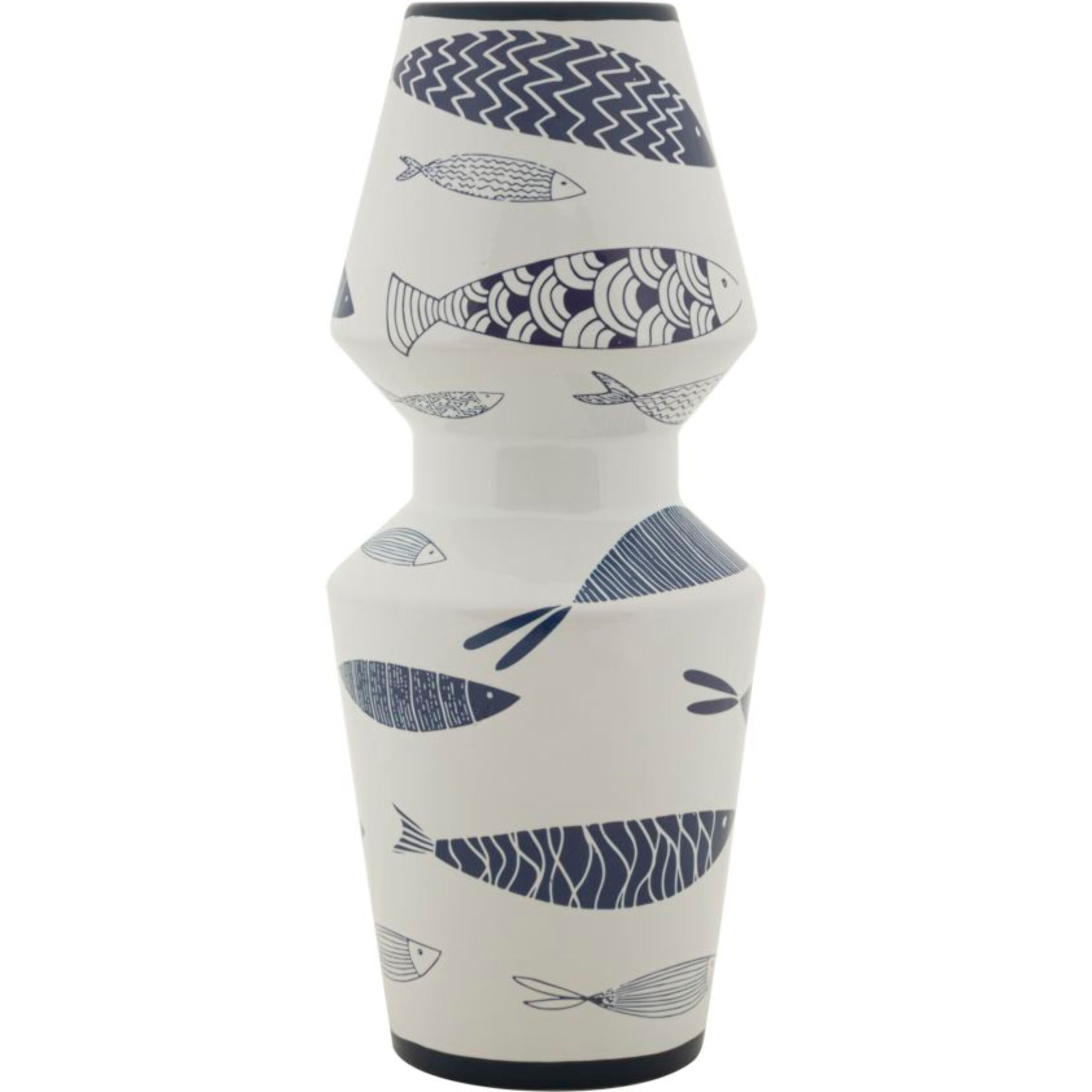 VASO CERAMICA FISH DOUBLE CM Ø 14X34