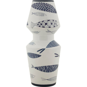 VASO CERAMICA FISH DOUBLE CM Ø 14X34