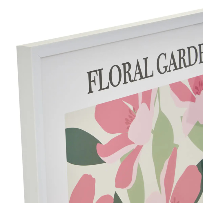 Affiche encadrée Fleur de rose 50x70cm