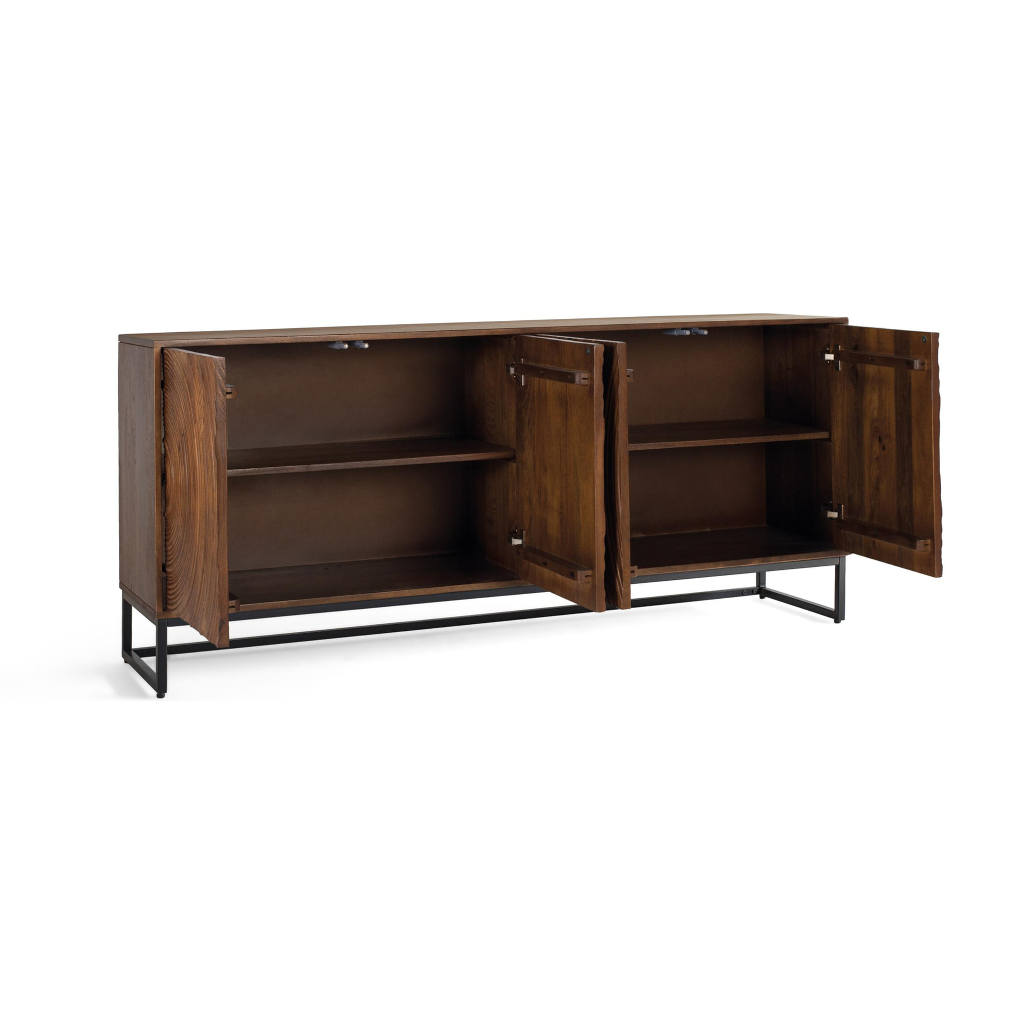 Aparador de Madera de Mango 170 Cm Estilo Moderno