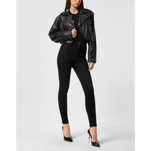 PHILIPP PLEIN Leather Biker