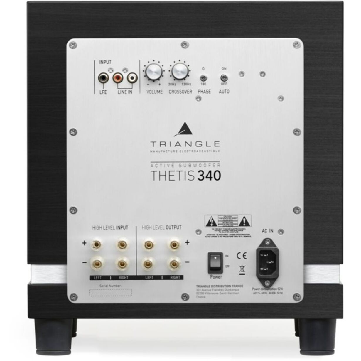 Caisson de basse TRIANGLE THETIS 340 Frene Noir