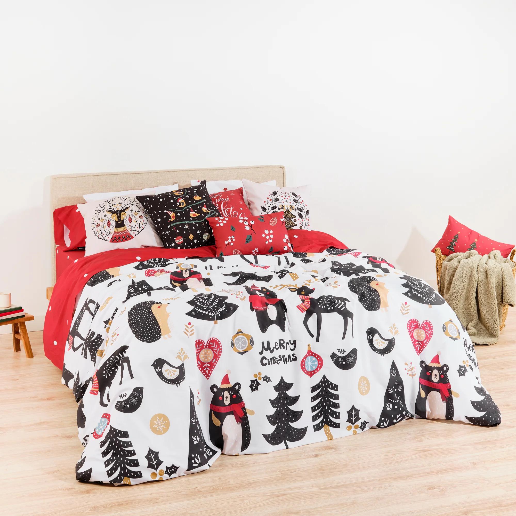 Housse de couette avec clics 100% coton Laponia 18