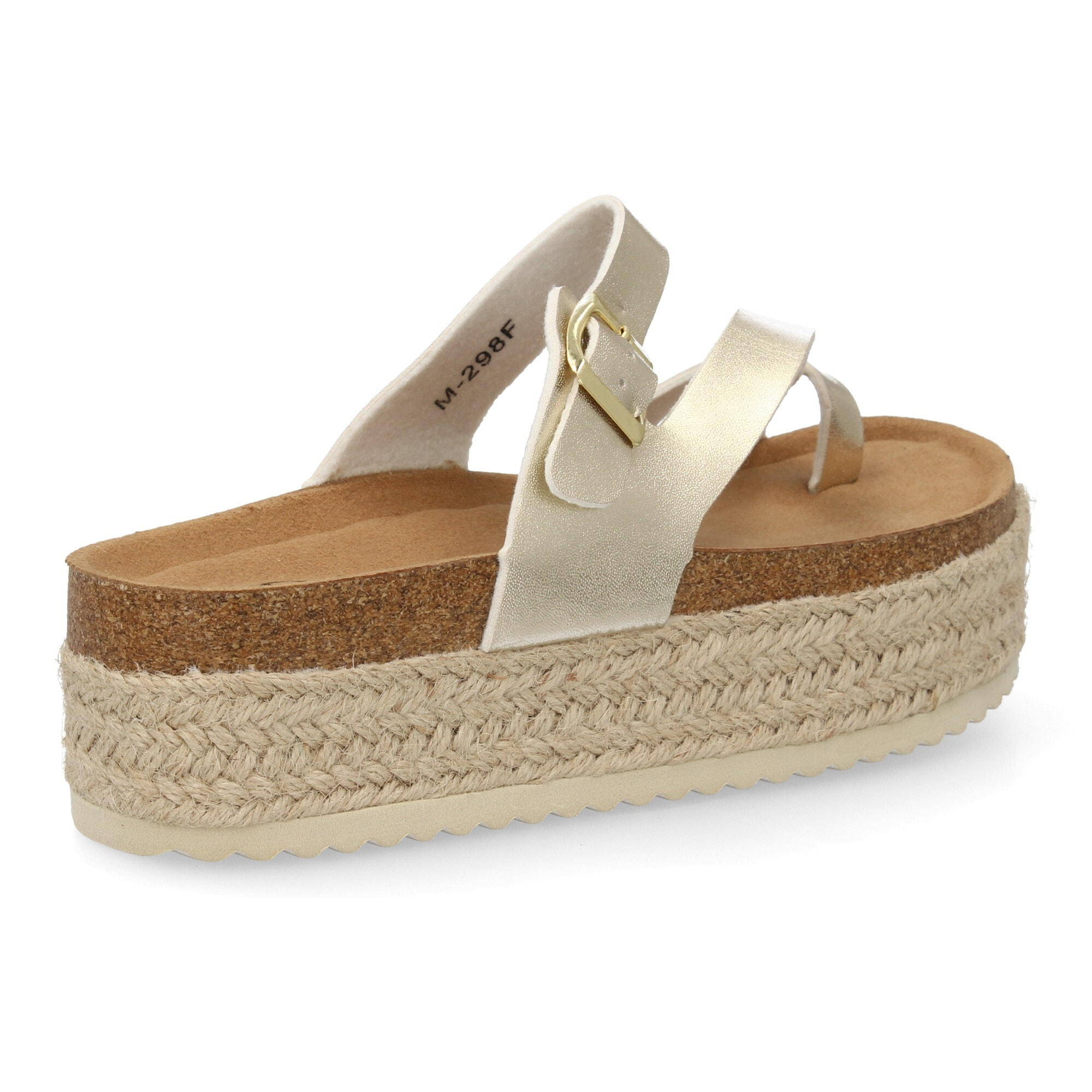 Sandalia plataforma cómoda mujer cierre hebilla