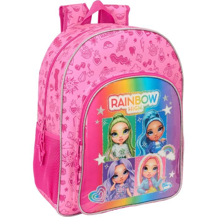 Mochila adapt.carro rainbow high "shine"