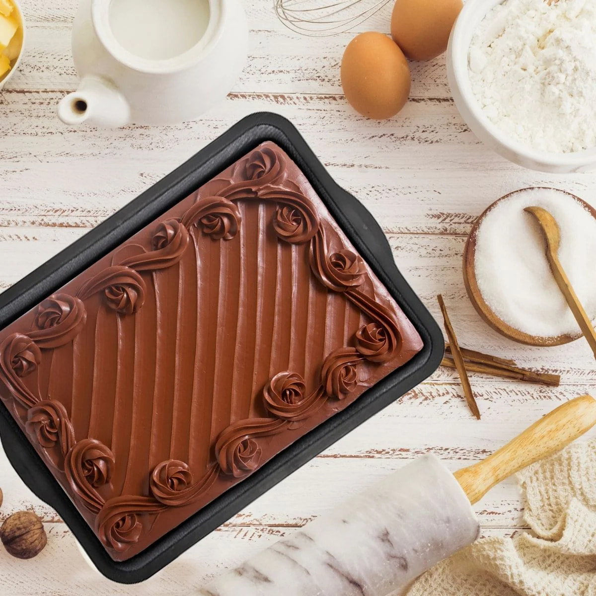 Plaque à pâtisserie rectangle 35 x 26 cm Zenker Silicone fibre de verre