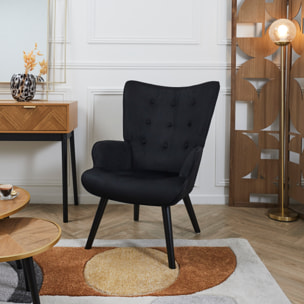 Fauteuil De Salon Giulia Noir