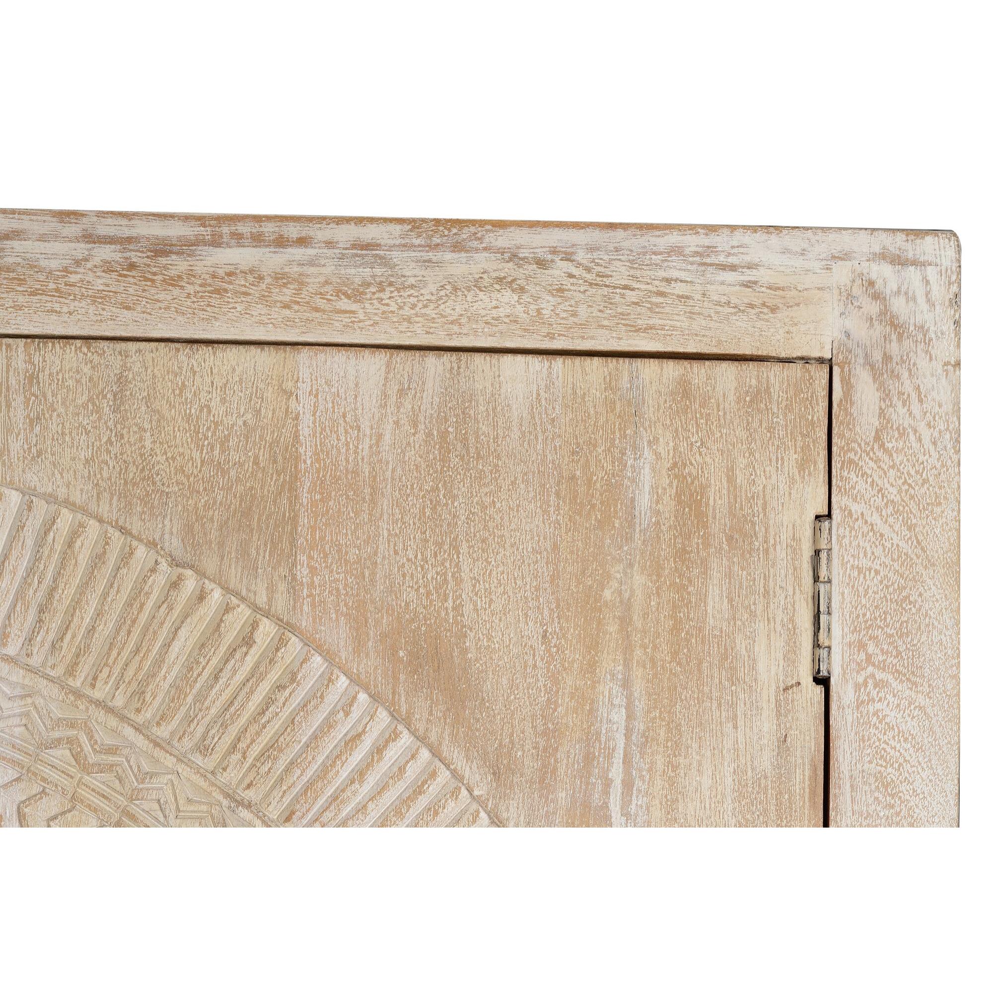 Aparador alto - madera de mango y base de metal - 176x124x42cm