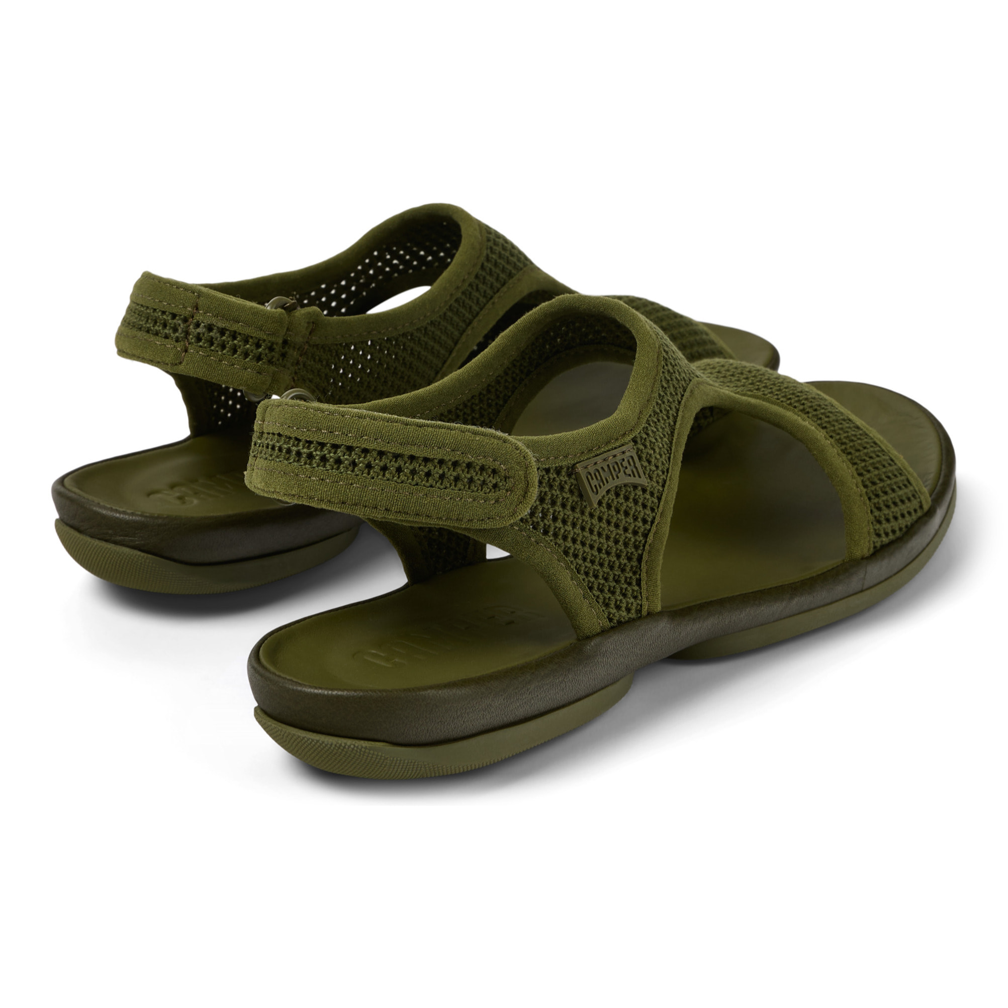 Sandalias - CAMPER Right Nina - Verde - Textil técnico (poliéster reciclado)